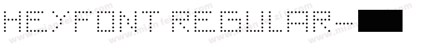HEYFONT REGULAR字体转换
